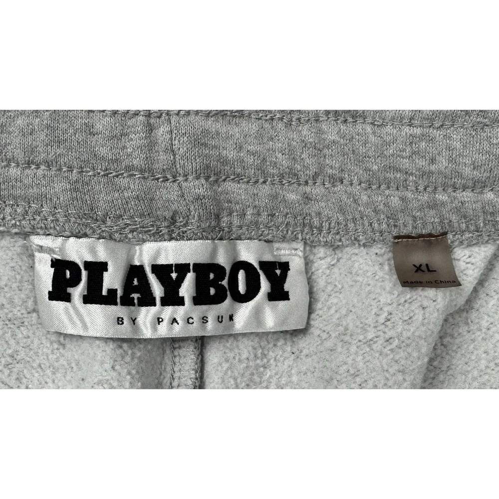 Playboy By PacSun PB Surf Club Gray Sweat Shorts XL